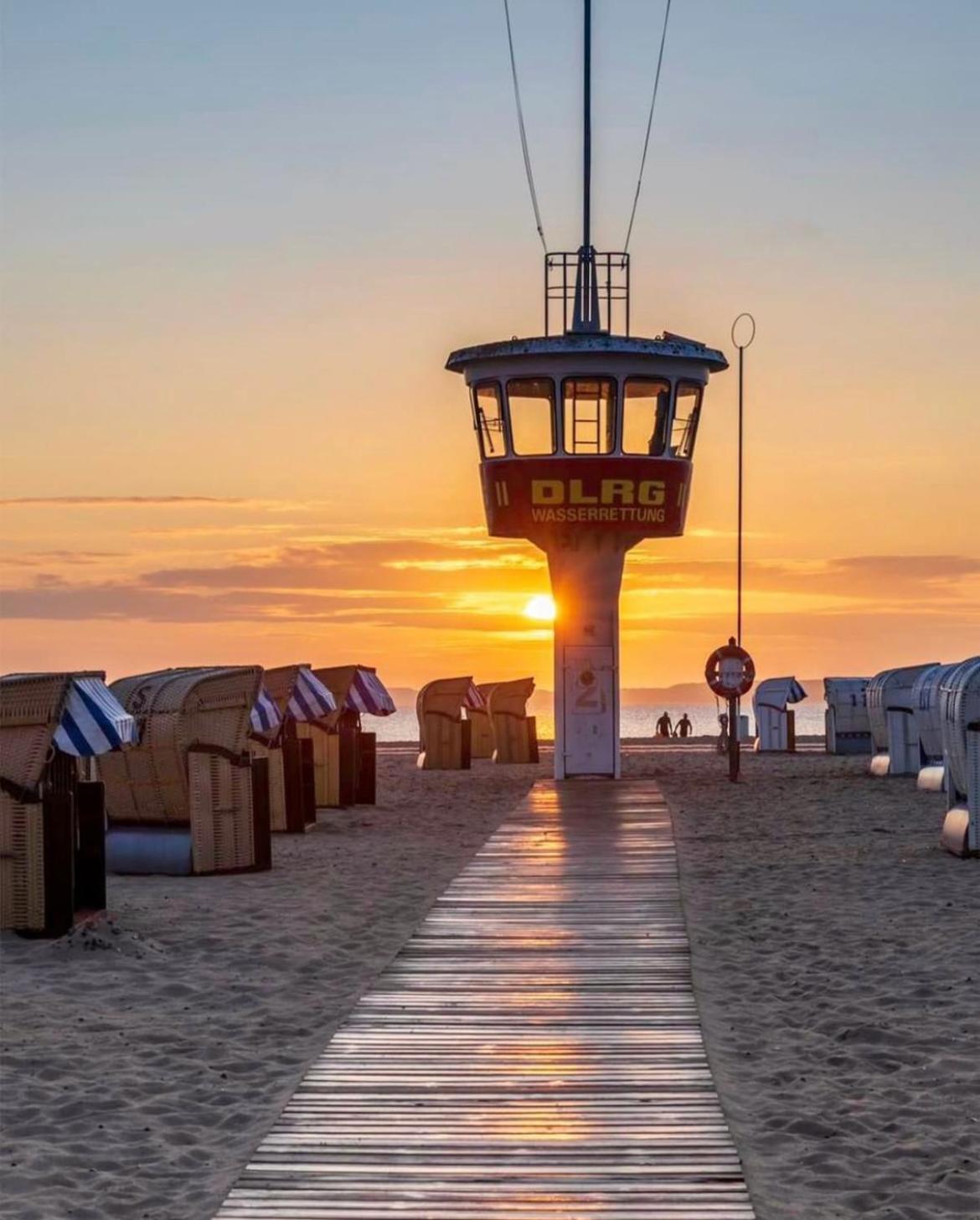 3Sz Penthaus Luna Am Sandstrand Mit Meerblick & Balkon Lübeck Exterior foto
